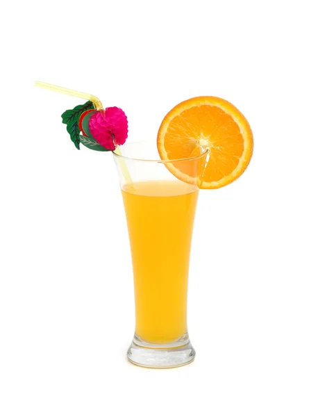 Orange juice isolated on the white background — Stock Photo, Image