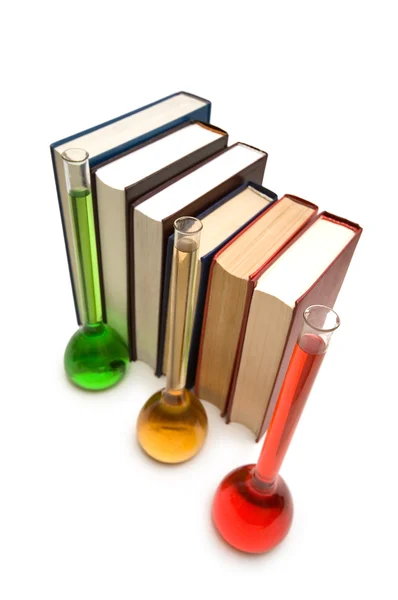 Books and tubes - shallow depth of field — Stock Photo, Image