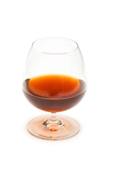 Bicchiere di vino rosso isolato sul bianco — Foto Stock