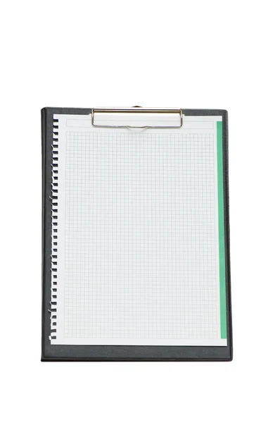 Open binder isolated on the white background — Stock Photo, Image
