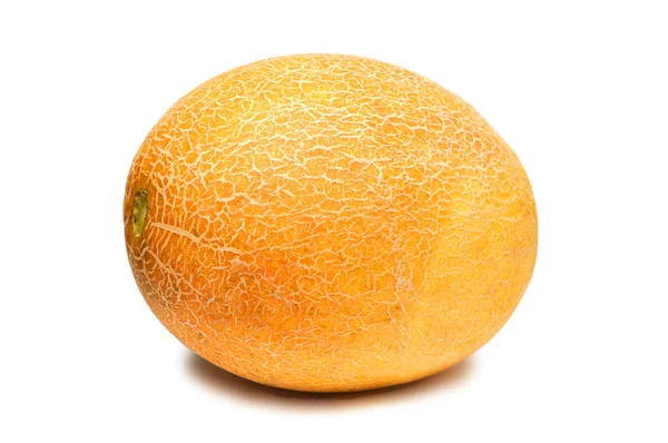 Žlutý meloun izolovaných na bílém pozadí — Stock fotografie