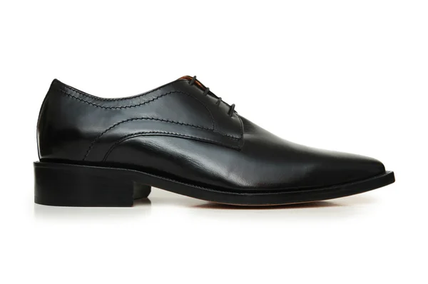 Nero scarpe maschili isolato sullo sfondo bianco — Foto Stock