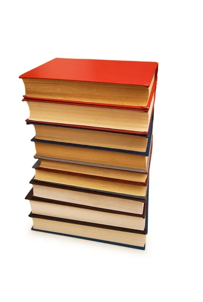 Stack di libri isolati sullo sfondo bianco — Foto Stock