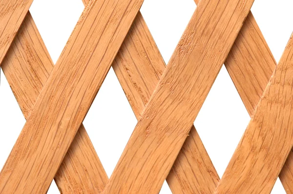 Treillis en bois avec trous en forme de losange — Photo