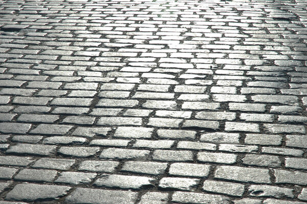 Cobbles on the street - can be used as background