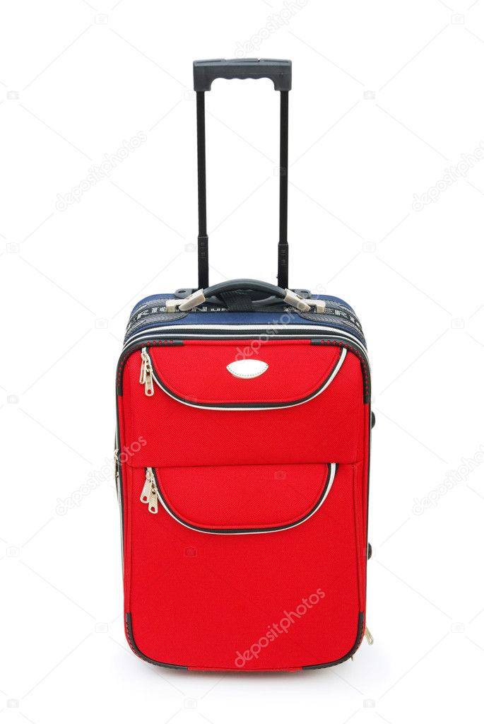 Travel case isolated on the white background