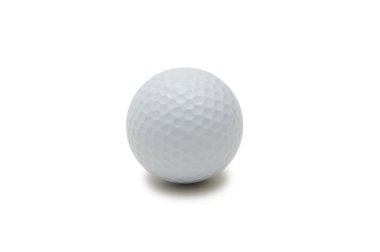 Golf ball isolated on the white background clipart