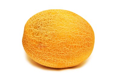 Yellow melon isolated on the white background clipart