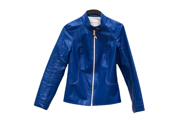 Modrá bunda izolovaných na bílém pozadí — Stock fotografie