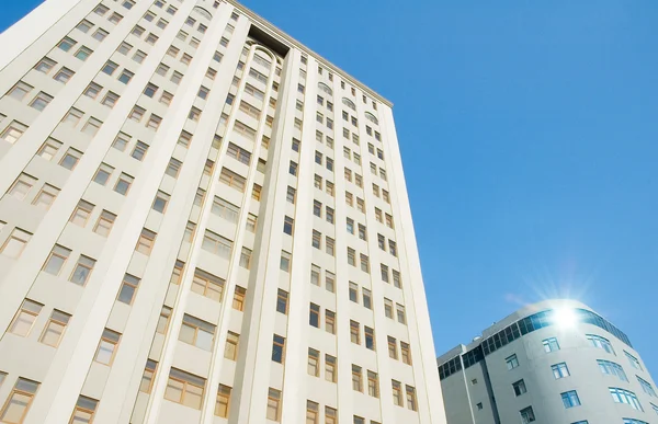 stock image Modern office buildings on bright summer day