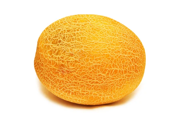 Melon jaune isolé sur le fond blanc — Photo