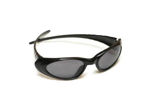 Чорні сонцезахисні окуляри ізольовані на білому тлі — стокове фото
