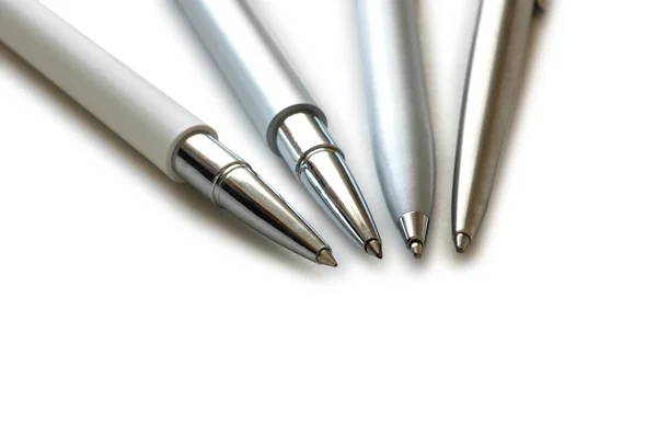 Чотири ручки ізольовані на білому тлі — стокове фото