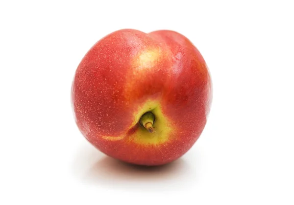Red peach isolated on the white background — Stock Photo, Image
