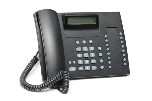Office telefon isolerad på den vita bakgrunden — Stockfoto