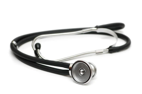Medizinisches Stethoskop isoliert auf weißem Hintergrund — Stockfoto