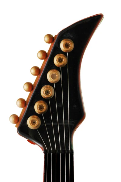 Шея гитары изолирована на белом — стоковое фото
