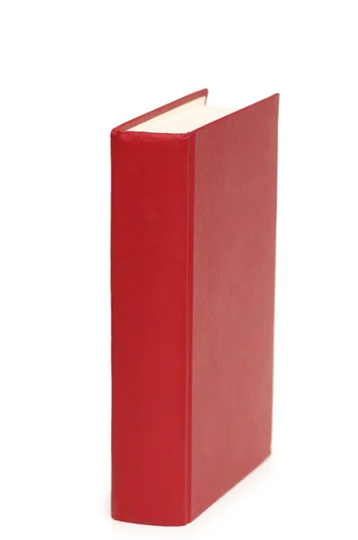 Czerwona książka na białym tle na białym tle — Zdjęcie stockowe