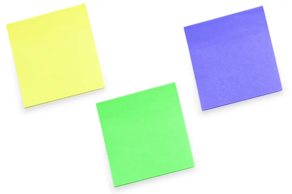 Sticker memo notes isolated on the white — Stock Photo, Image