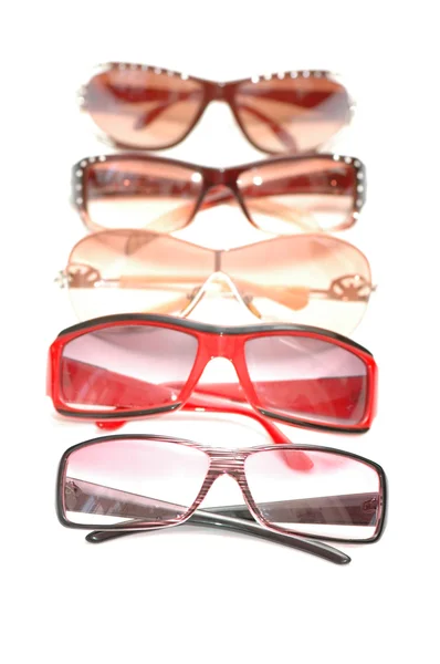 Various sunglasses isolated on the white background — Stock Photo, Image