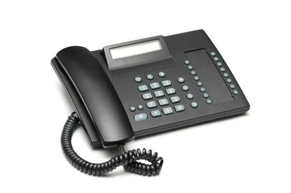 Telefono ufficio isolato sullo sfondo bianco — Foto Stock