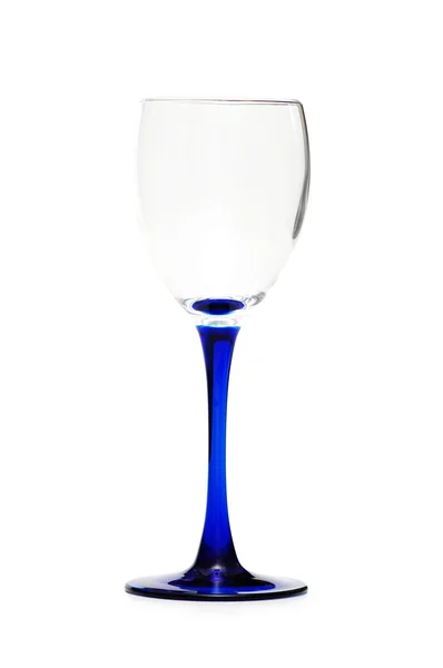 Empty wine glass isolated on the white — Stock Photo, Image