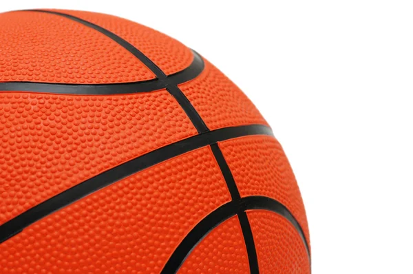 Oranžové basketbal izolovaných na bílém pozadí — Stock fotografie