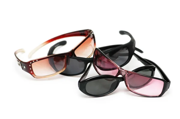 Various sunglasses isolated on the white background — Stock Photo, Image