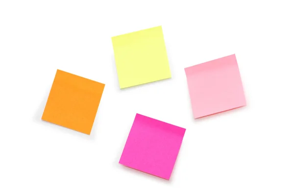 Sticker memo notes isolated on the white — Stock Photo, Image