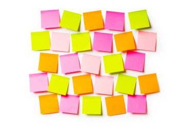 Reminder notes isolated on the white background clipart