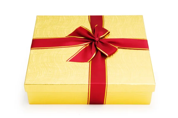 Gift box isolated on the white background — Stock Photo, Image
