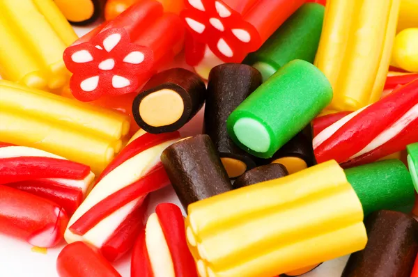 Háttér készült színes cukorkák — Stock Fotó