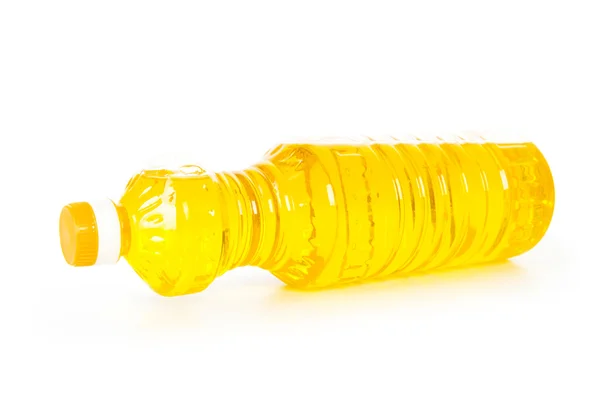 Flaska olivolja isolerat på vita — Stockfoto