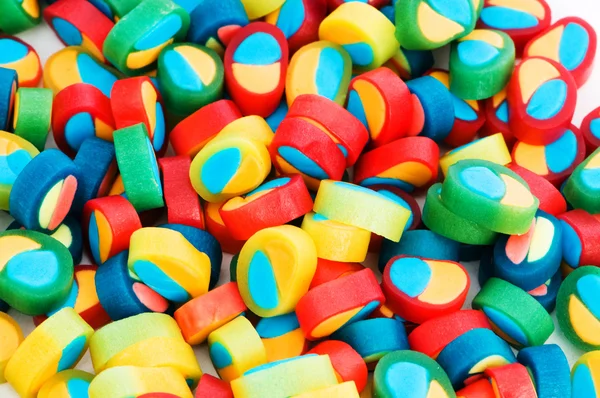 Tło wykonane z kolorowych cukierków — Zdjęcie stockowe