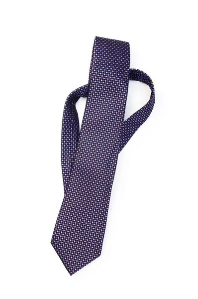 Jedwabny krawat izolowany na białym tle — Zdjęcie stockowe
