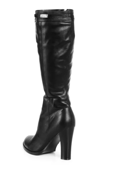Black boots isolated on the white background — Stock Photo, Image