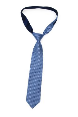 Silk tie isolated on the white background clipart