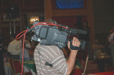 Cameraman at the event clipart