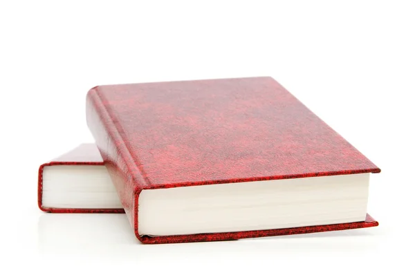 Dombor-bőrkötésű könyv elszigetelt fehér background — Stock Fotó