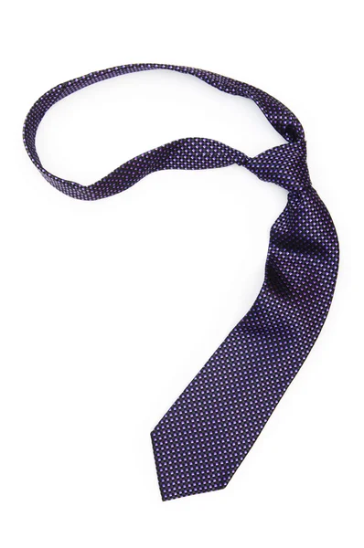 Μεταξωτή γραβάτα που απομονώνεται στο λευκό φόντο — Φωτογραφία Αρχείου
