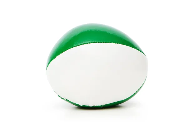 Bolas de estresse verde isoladas no branco — Fotografia de Stock