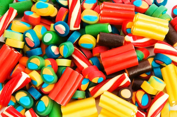 Fondo hecho de dulces de colores —  Fotos de Stock