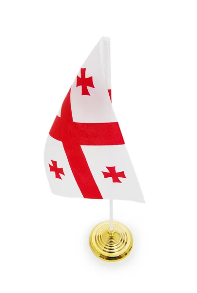 stock image Flag of Georgia isolated on white
