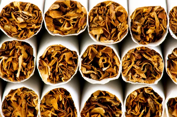 Primer plano de fumar cigarrillos como concepto antitabaco —  Fotos de Stock