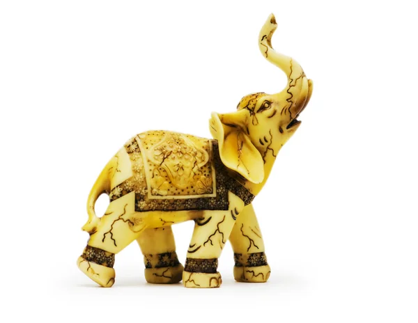 Elefant leksak isolerat på den vita bakgrunden — Stockfoto