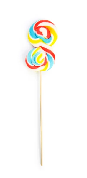 Colourful lollipop isolated on the white background — Stock Photo, Image