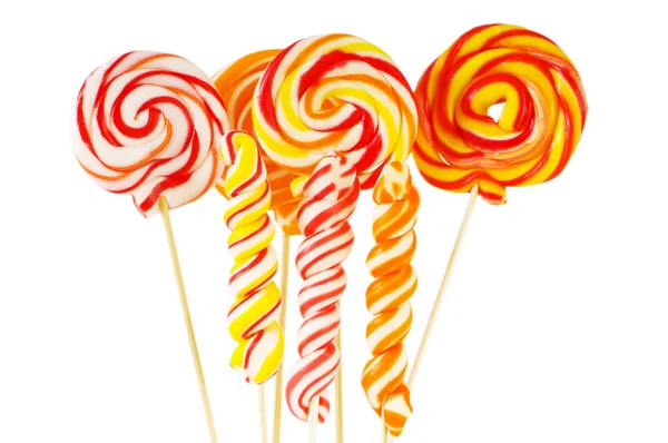 stock image Colourful lollipop isolated on the white background