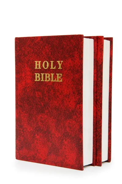 Boek van de Bijbel geïsoleerd op de witte achtergrond — Stockfoto