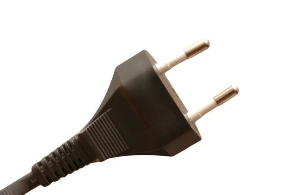 Electric plug isolated on the white backrgound — Stock Photo, Image