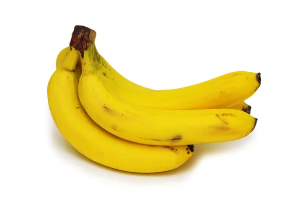 Bando de bananas isoladas no fundo branco — Fotografia de Stock
